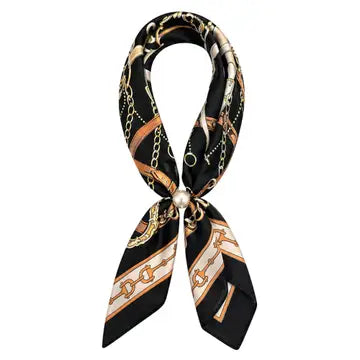Linked in Elegance Magnetic Pearl Scarf Necklace