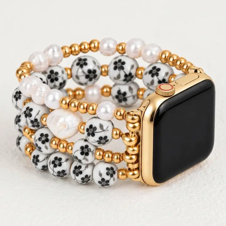 Porcelain Garden Midnight Bloom Apple Watch Strap