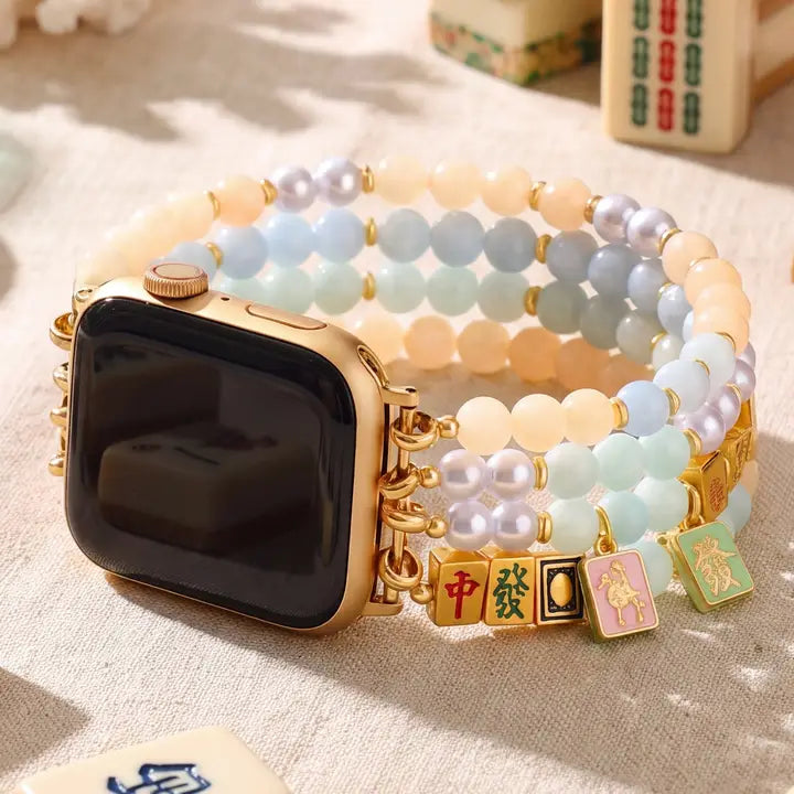 Lucky Mahjong Stretch Apple Watch Strap