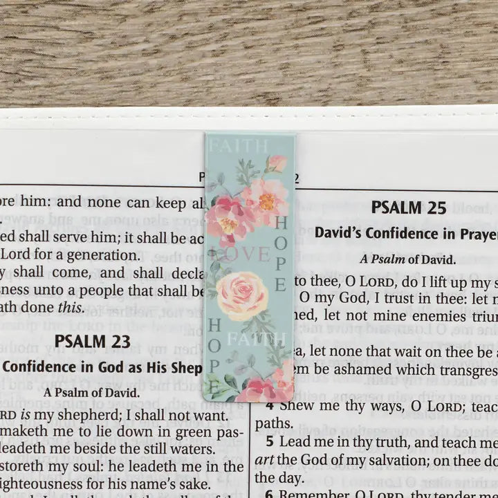 Vintage Faith, Hope & Love Bookmark