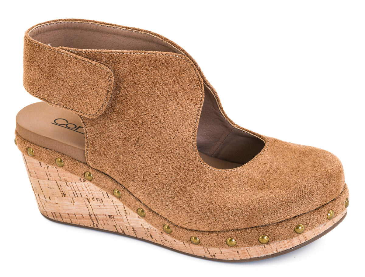 Corkys Oh It's You Wedge Clogs - Chestnut