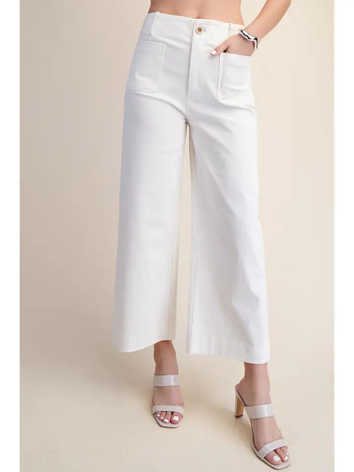 Colette Cropped Wide-Leg Pants