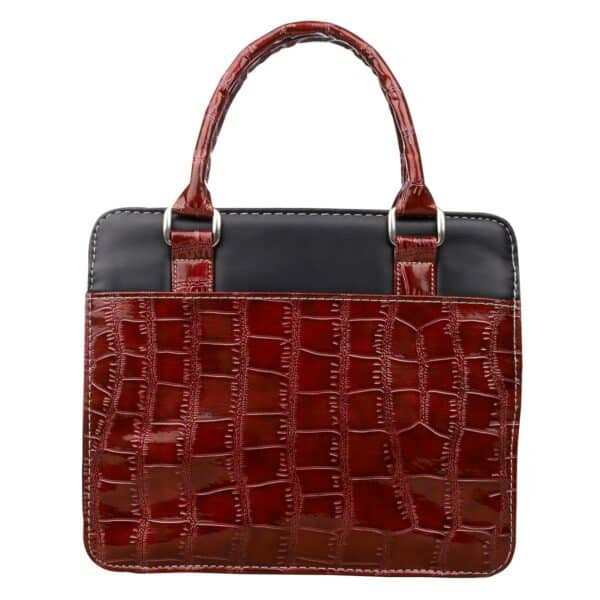 Burgundy Crocodile Bible Cover