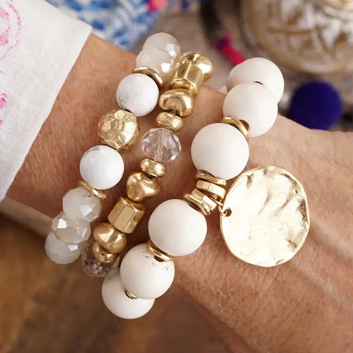 Boho Beads Coin Bracelets Statement
