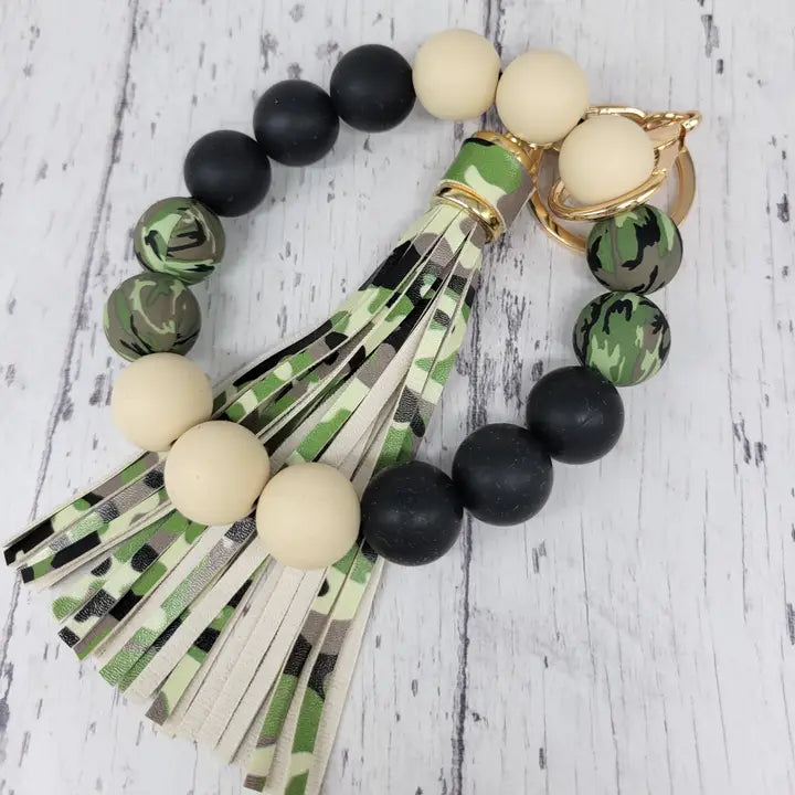 Camo Silicone Wristlet