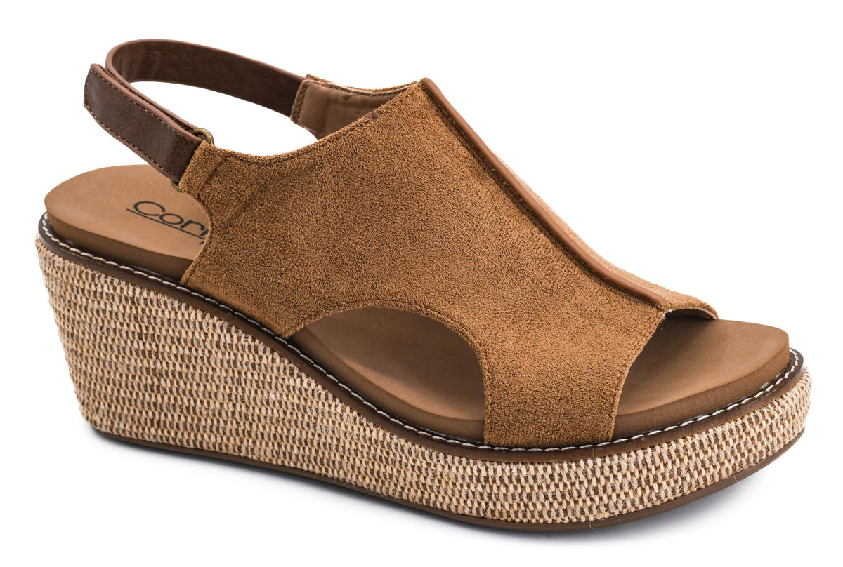 Corkys Carley Wedge - Chestnut Combo