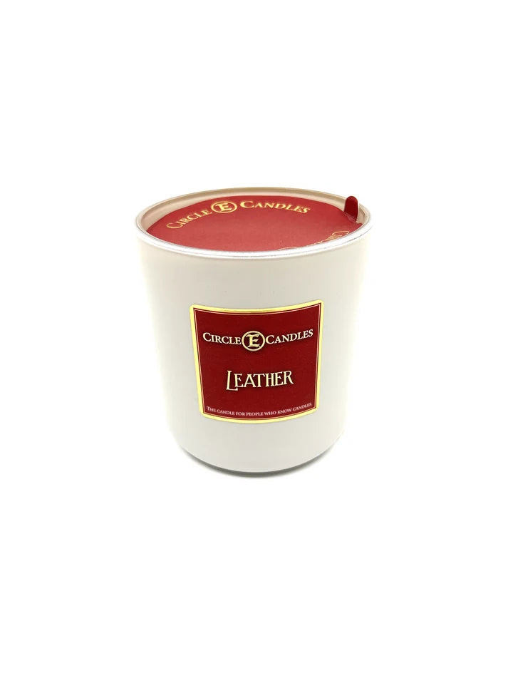 Leather 14oz Jar Candle