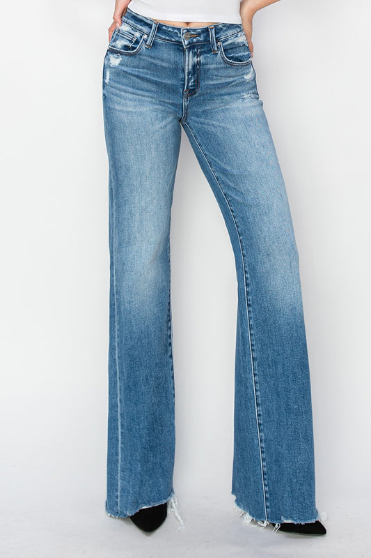 Mid Rise TC Wide Leg Jeans