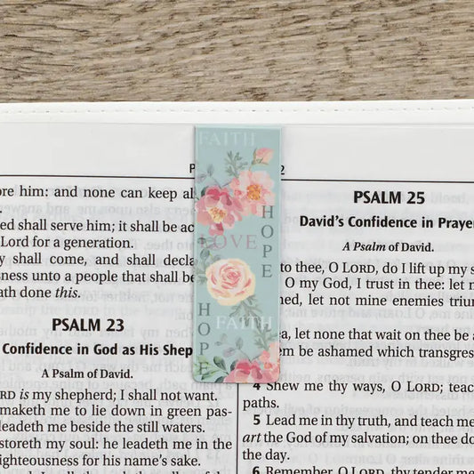 Vintage Faith, Hope & Love Bookmark