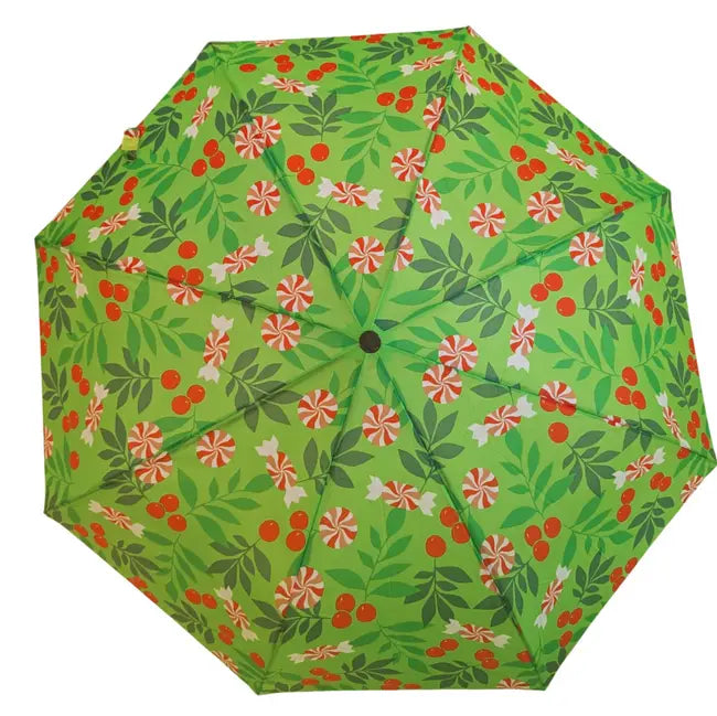 Merry Mint Wine Bottle Umbrella