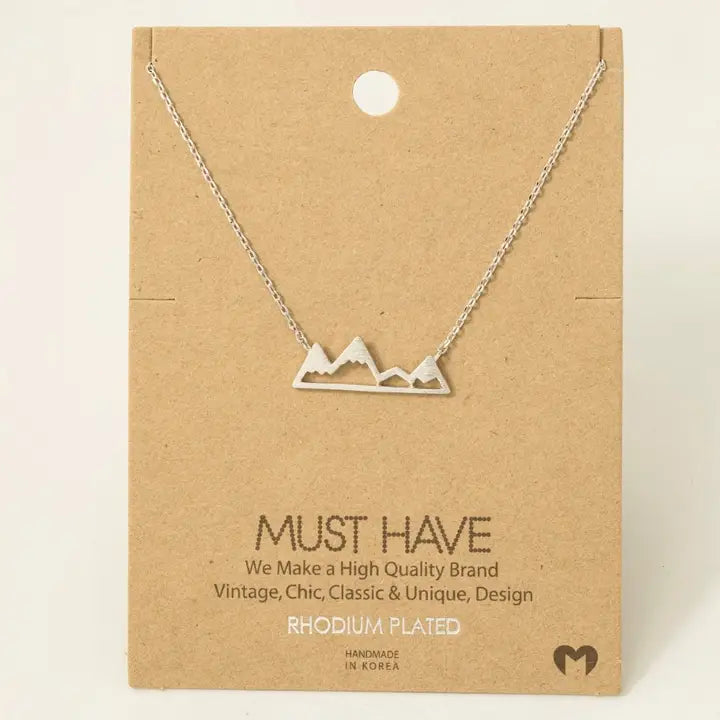 Mountain Cutout Necklace