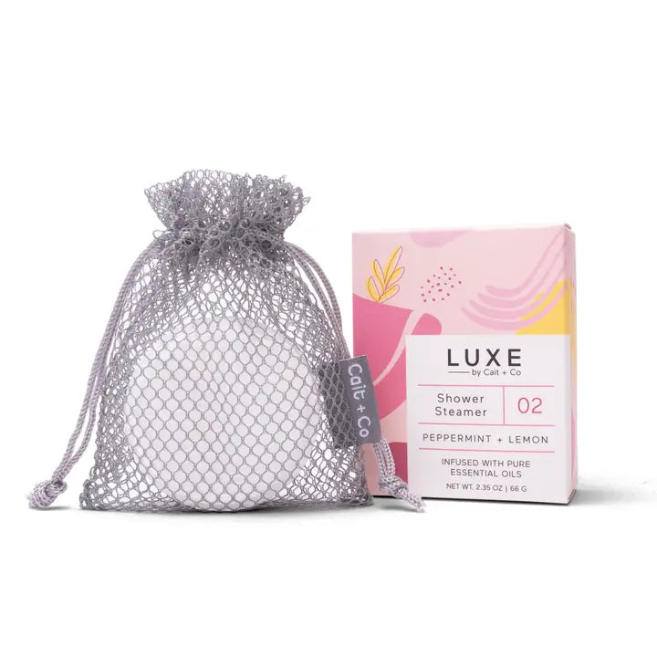 Peppermint + Lemon Shower Steamer Fizzy Bomb