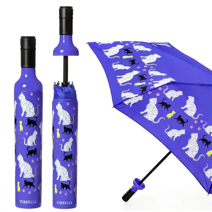 Purrfection Wine Bottle Umbrella