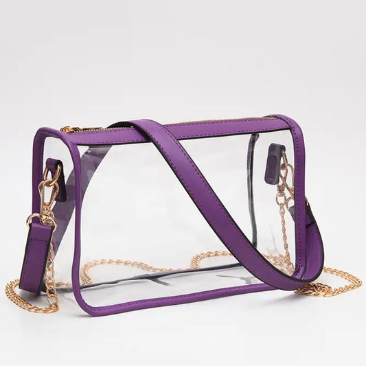 Clear Rectangle Stadium Concert Crossbody Bag