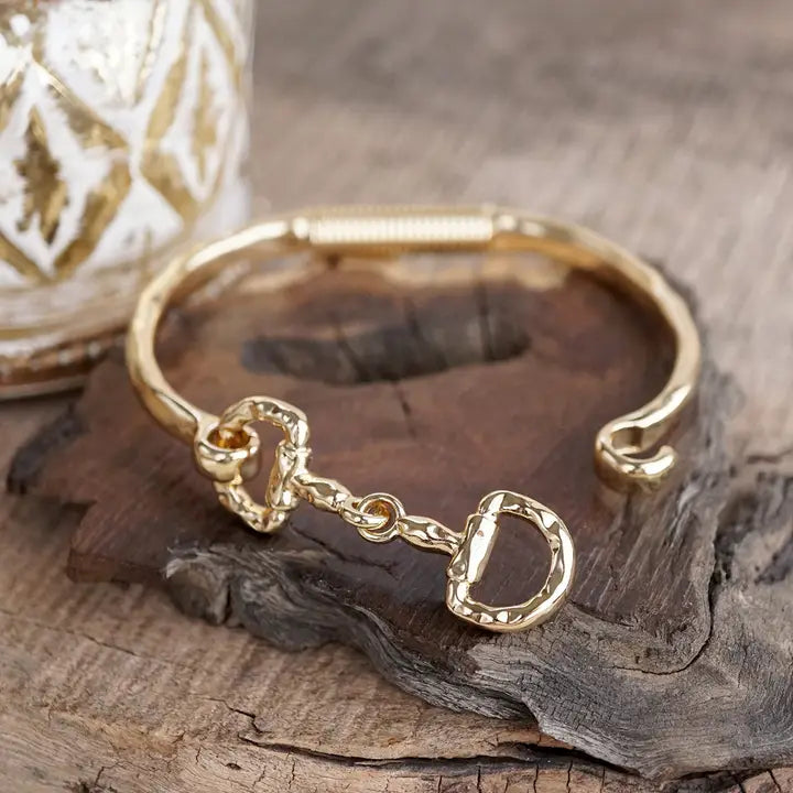 Rider's Curve — Hinged Horse Bit Bracelet