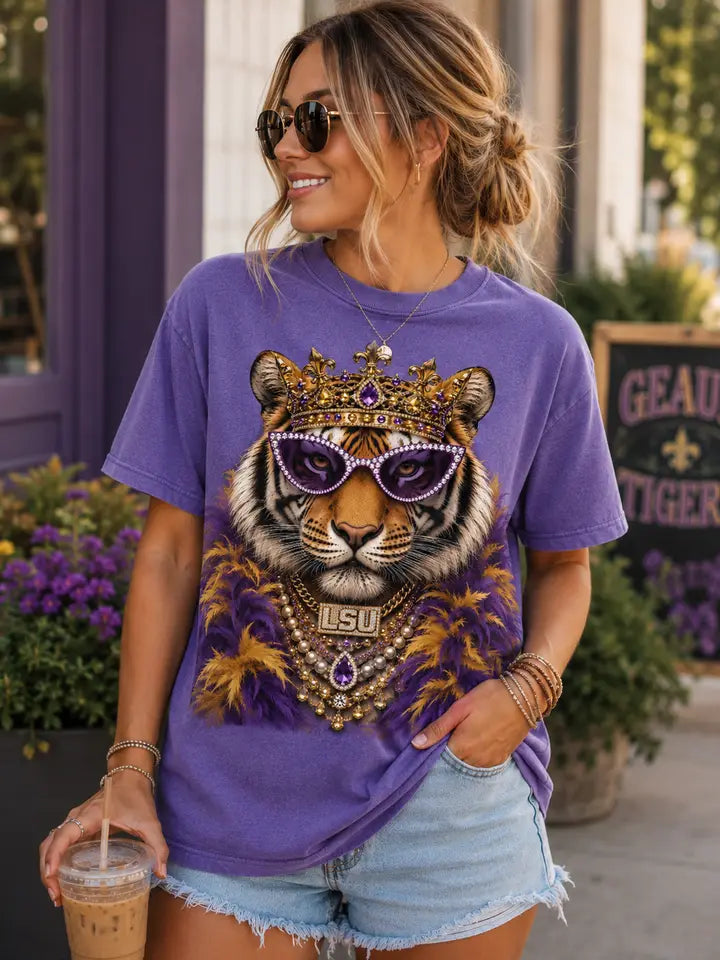 LSU Glam Tiger Tee