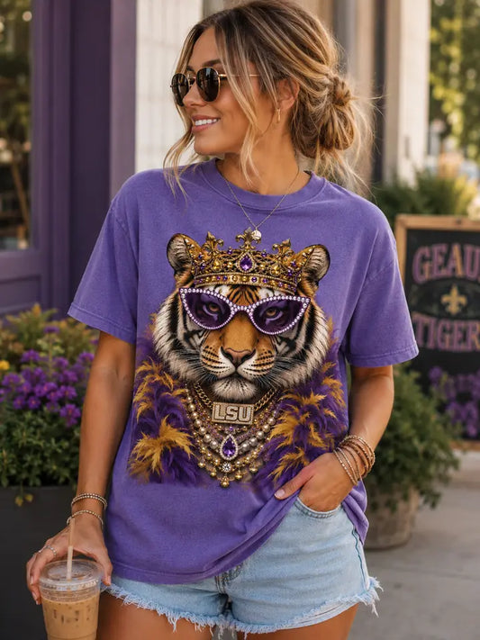 LSU Glam Tiger Tee