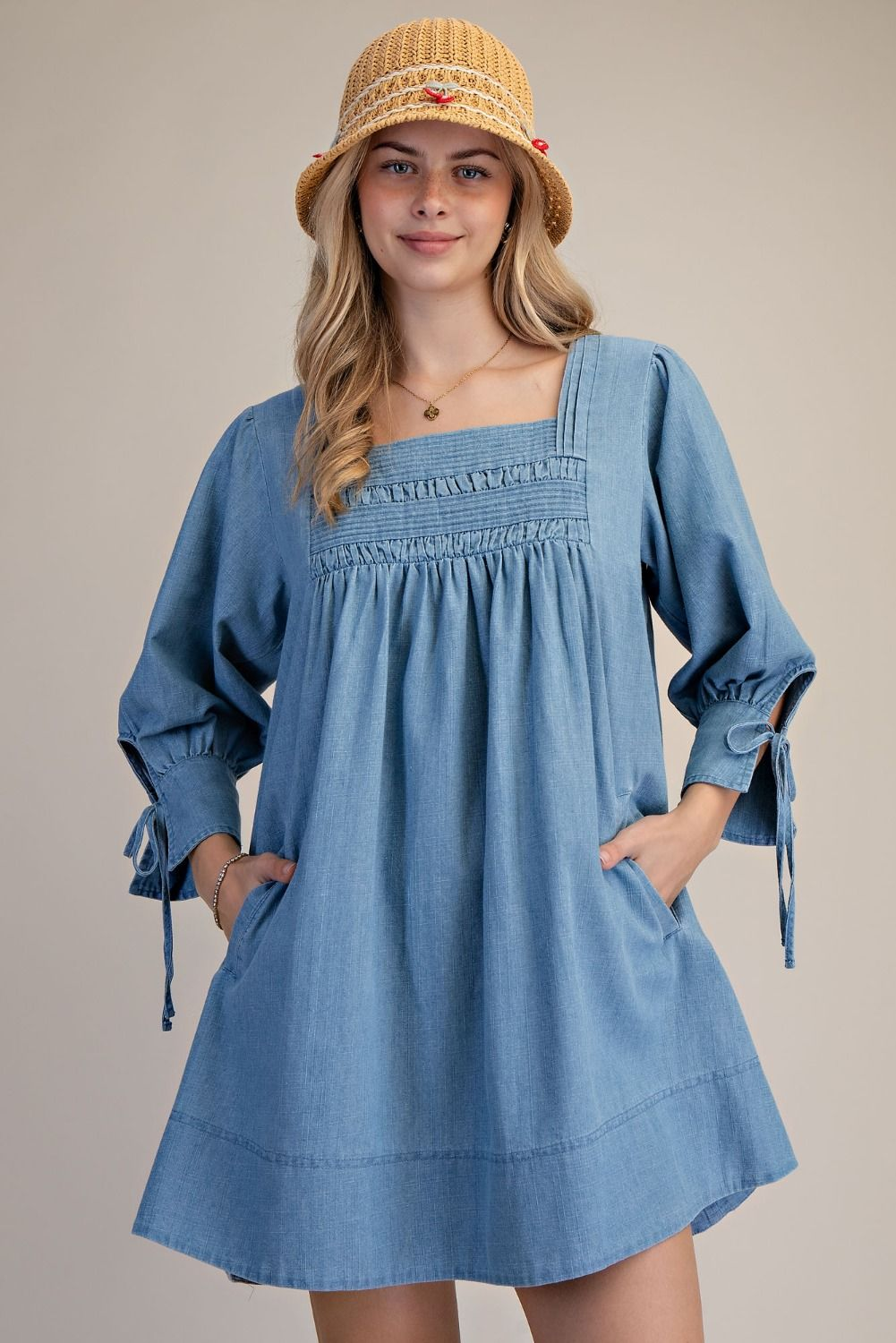 Mini Denim Dress