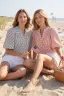 Bubble Sleeve Striped Woven Top
